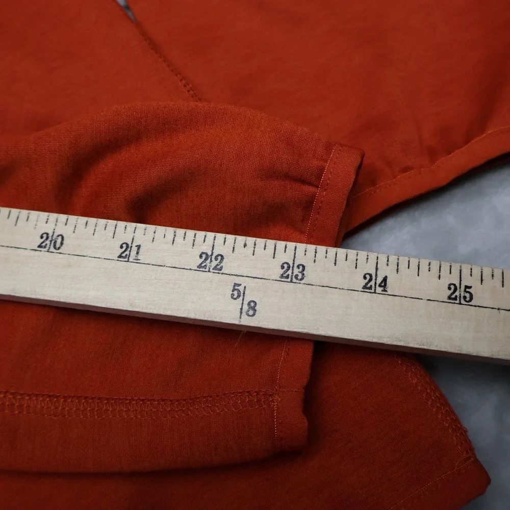 North Face Canyonlands Hoodie Mens Large Orange Fleece Full Zip Outdoor Gorpcore